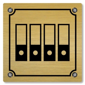 Archiv, 148x148mm, zlatá, Kansas